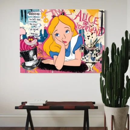 Tableau Alice aux Pays des Merveilles - Déco Murale Design