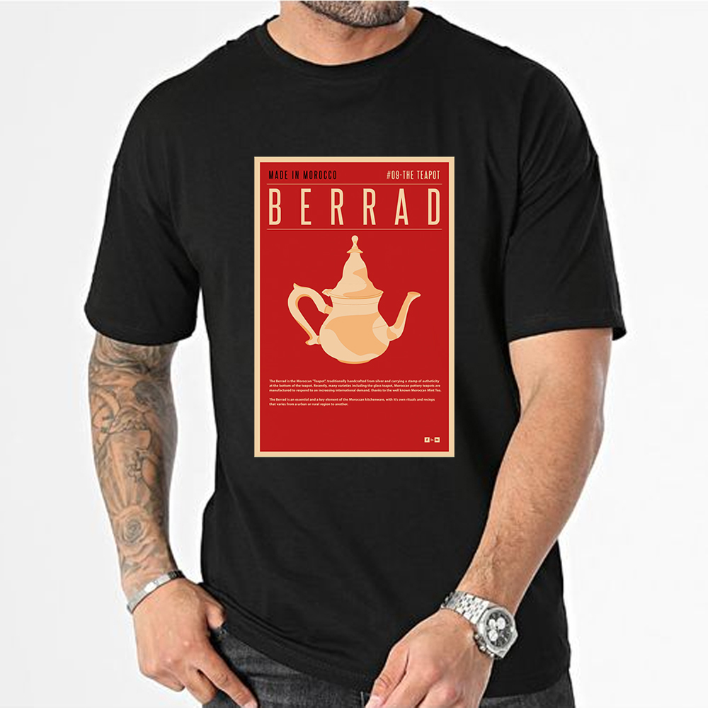 tshirt noir berrad